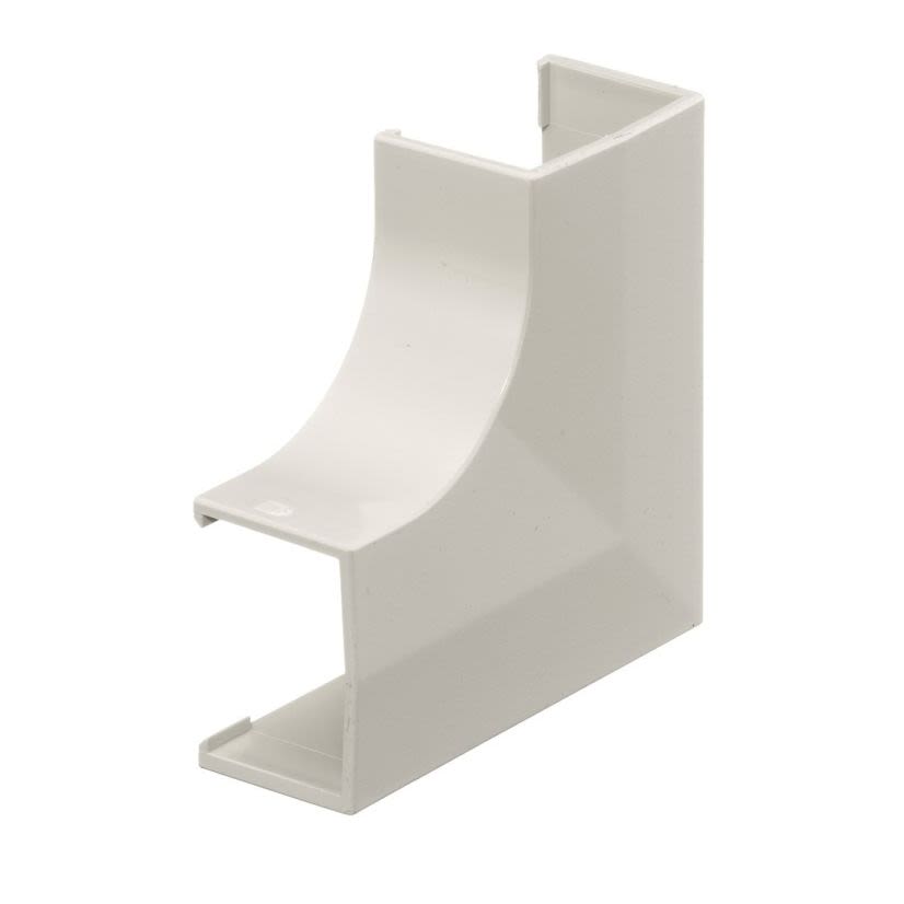 Hubbell Wiring Device-Kellems PL1FE Extruded Non-Metallic Standard Raceway Elbow, 1-1/4 in Bend Radius, Flat End