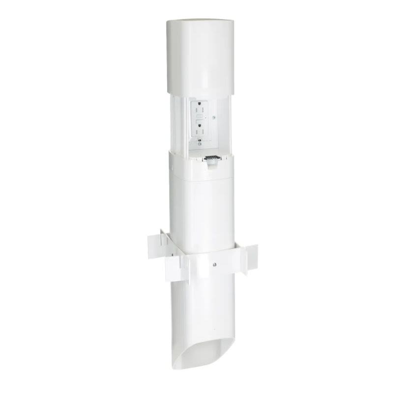 Hubbell TAYMAC PP55W ParkPost™ Outdoor Power Enclosure, White