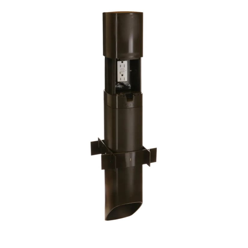 Hubbell TAYMAC PP55GZ ParkPost™ Outdoor Power Enclosure Kit with GFCI, Bronze