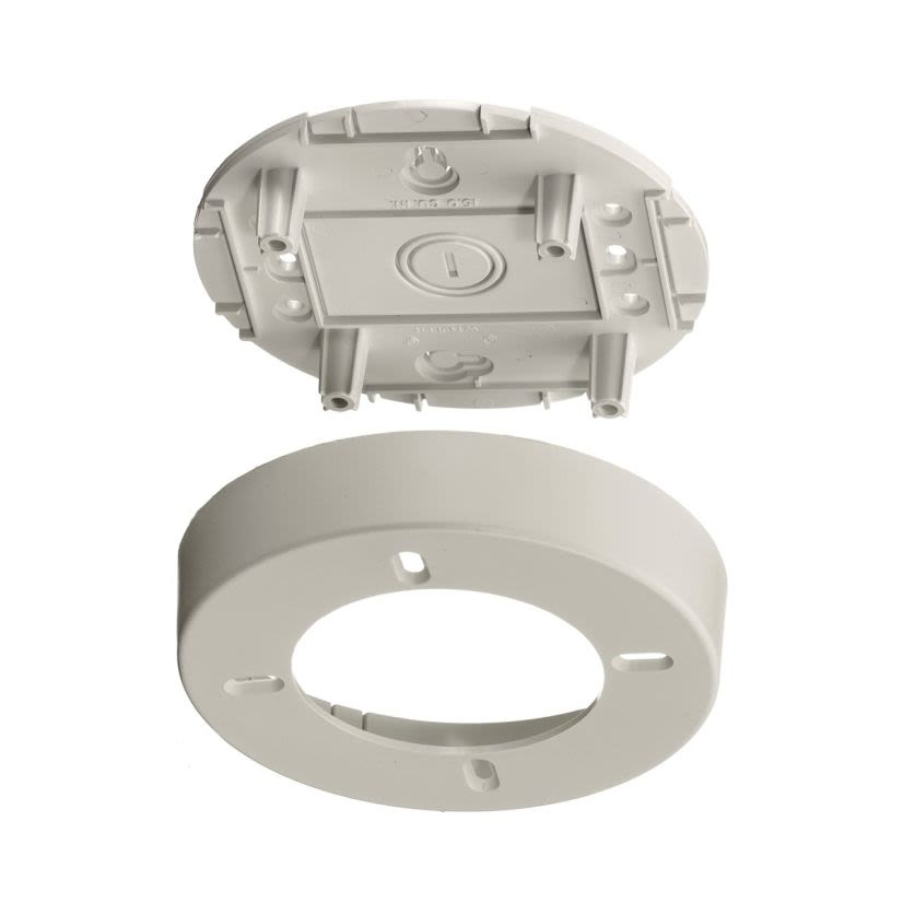 Hubbell Wiring Device-Kellems PT12LFB Extruded Non-Metallic Round Standard Lighting Fixture Box, 11 in L x 8 in W x 3.3 in H, Off-White