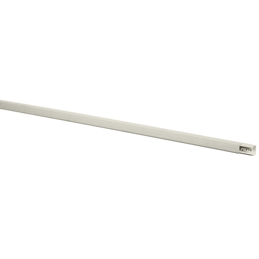 Hubbell Wiring Device-Kellems PremiseTrak PT1ABC7 Non-Metallic Standard Non-Latching Raceway With Adhesive, 0.68 in L x 3/4 in W x 0.68 in H, 1 Channel, PVC