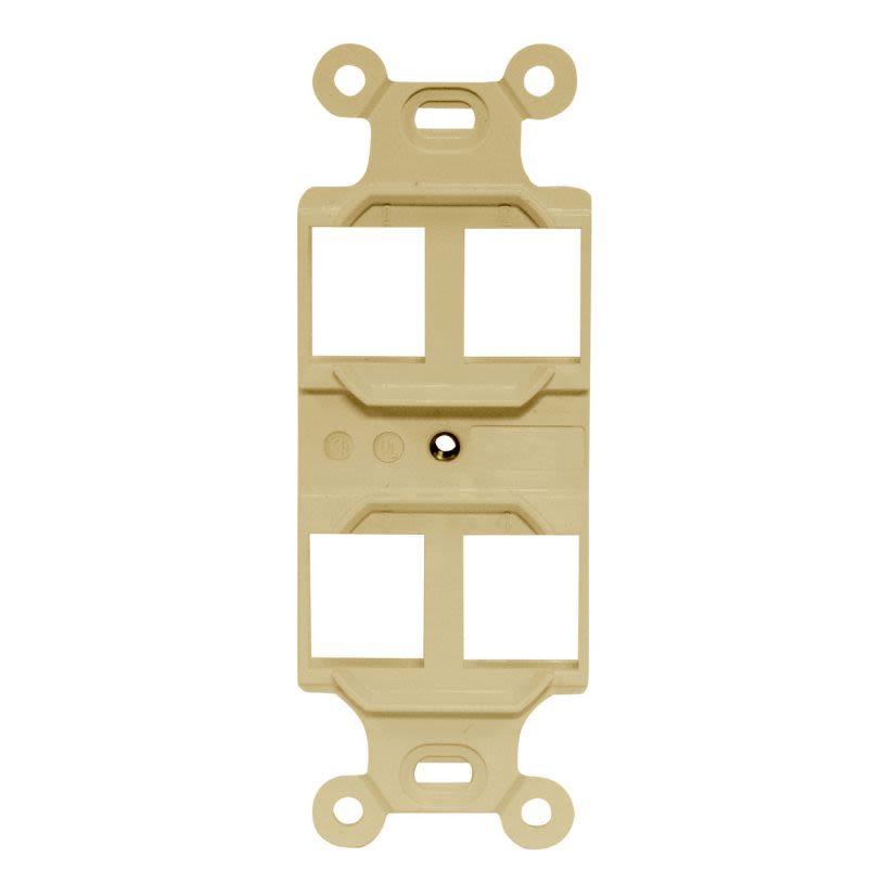 Hubbell Wiring Device-Kellems Q106E STYLELINE DUPLEX OUTLET FRAME, 4 P,EI