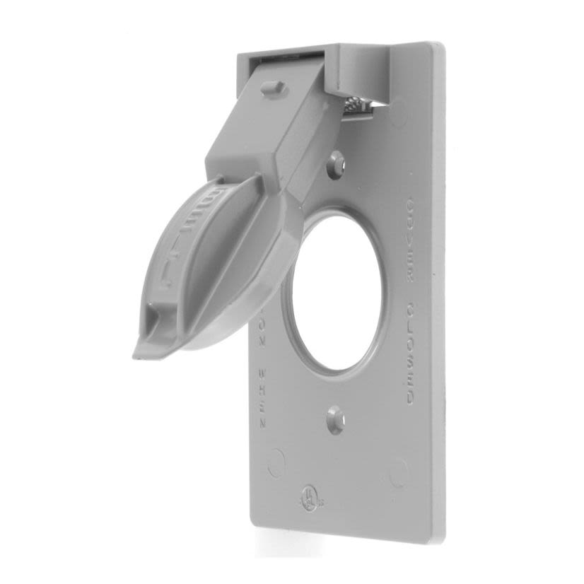 Hubbell Wiring Device-Kellems RW51550 Style Line Weatherproof While-In-Use Cover, 4.56 in L x 2.81 in W x 0.76 in D, Die Cast Zinc