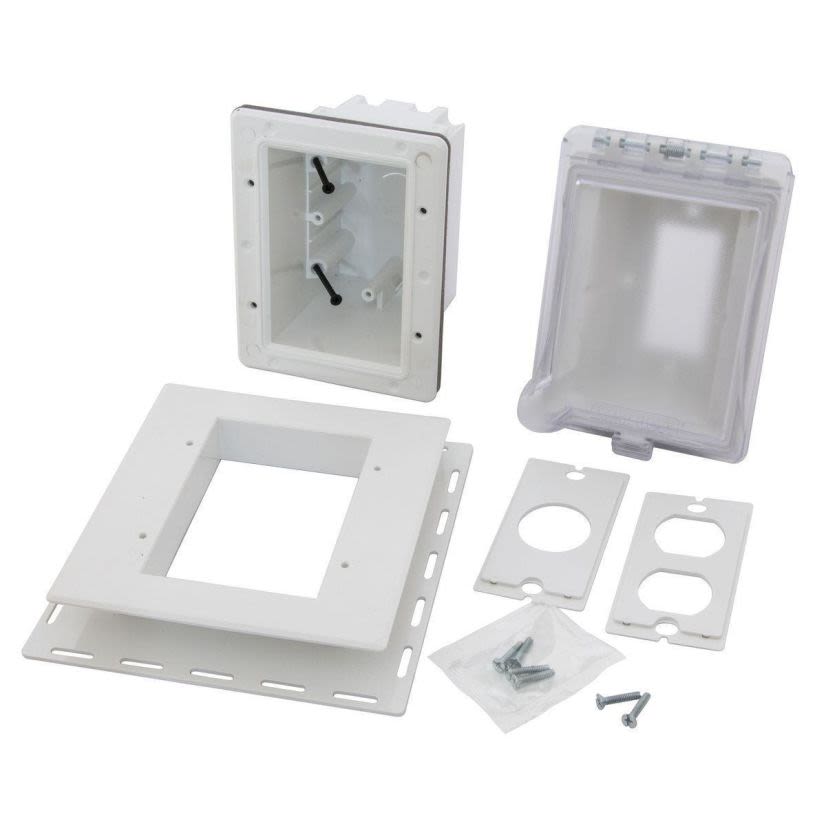 Hubbell Wiring Device - Kellems RW5420CW Extra Duty Recessed Weatherproof Non-Metallic Plate