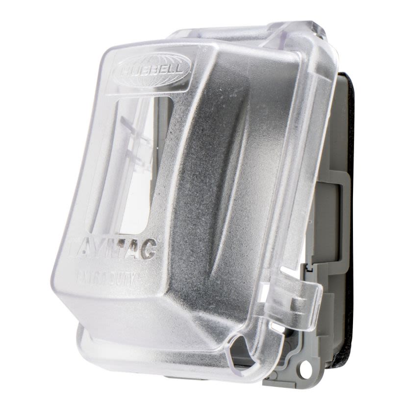 Hubbell Wiring Device-Kellems RW58300 WP Hood, 1G Vert, Multi OPNG, BK,NS