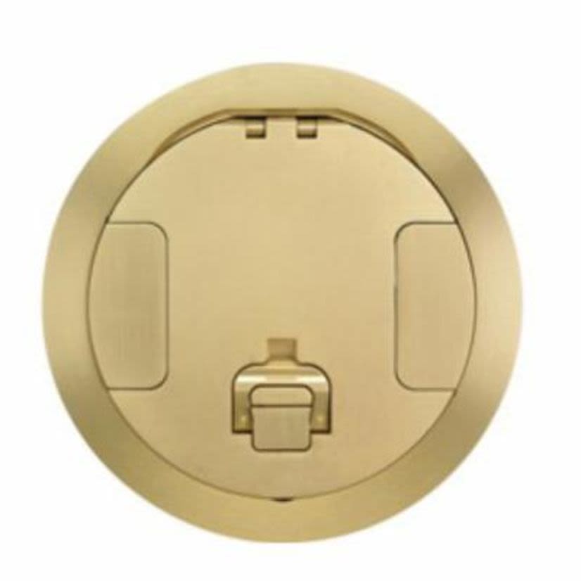 Hubbell Wiring Device-Kellems SCRUBSHIELD™ S1R6CVRNKL Fire Rated Poke Through Cover, 7-1/2 in Dia, Die Cast Aluminum