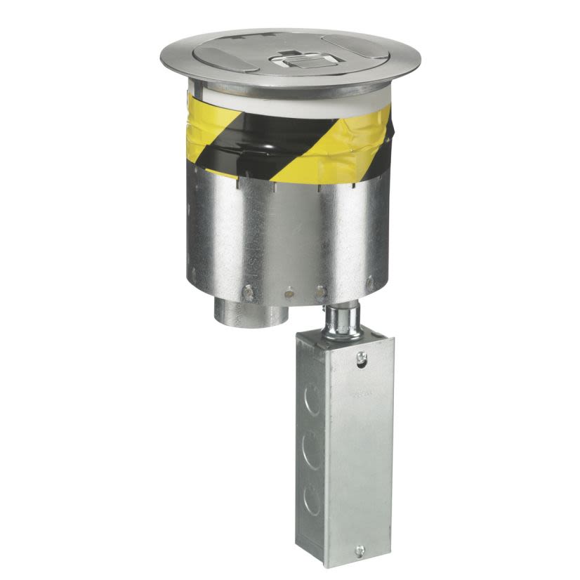 PREMISE WIRING ScrubShield SystemOne S1R6PTDEHALU Flush Recessed Standard Poke-Through Unit, 6 in Hole, Composite