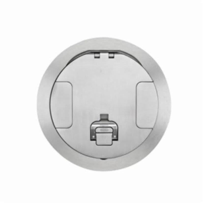 PREMISE WIRING SCRUBSHIELD S1R8CVRALU Fire Rated Poke Through Cover, 9-1/2 in Dia, Die Cast Aluminum