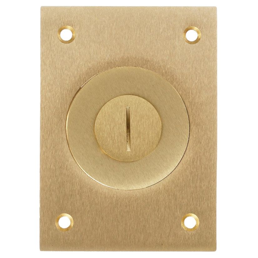 Hubbell Wiring Device-Kellems S2425 Machined Standard Floor Box Cover, 2.99 in L x 4.16 in W x 0.31 in D, Metallic