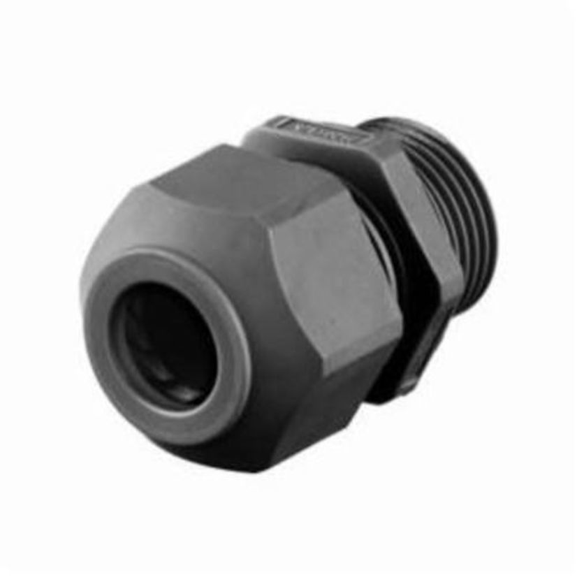 Hubbell Wiring Device-Kellems SECM16B Straight Cord Connector, 16 mm Trade, 1 Conductor, 0.11 to 0.31 in Cable Openings, Nylon, Smooth