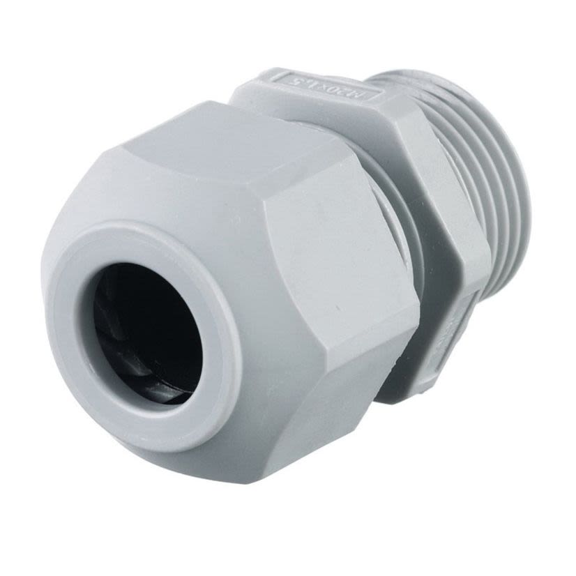 Hubbell Wiring Device-Kellems SECP13GA Low Profile PG Standard Duty Cord Connector, PG13.5 Trade, 1 Conductor, 0.17 to 0.47 in Cable Openings, Nylon, Smooth