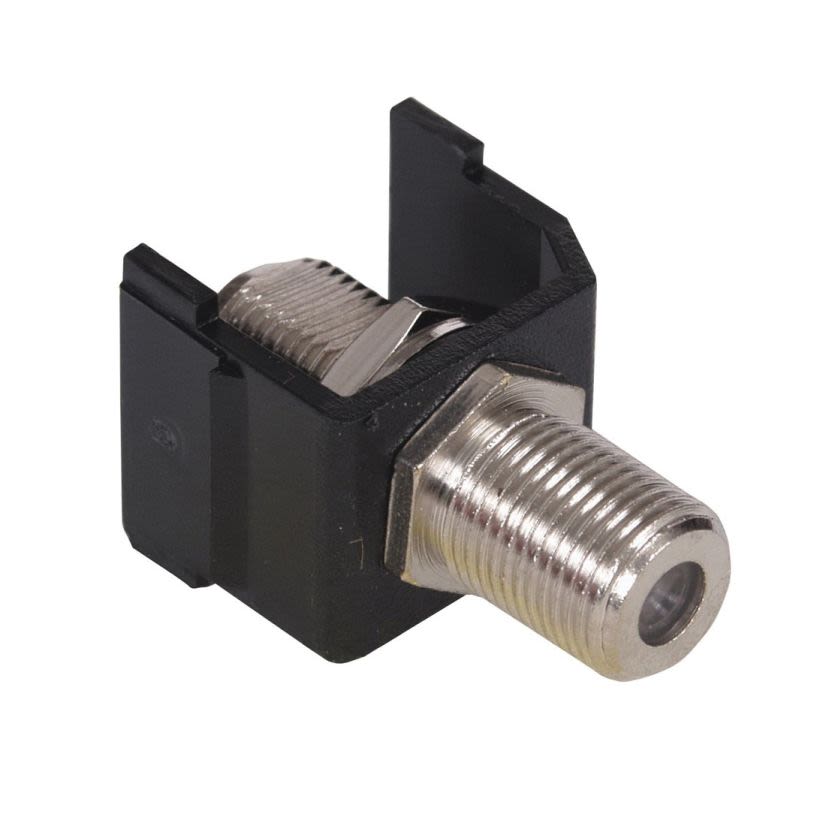 Hubbell Wiring Device-Kellems iSTATION™ SFFBX AV Connector, Female to Female Connector, RG-6/RG-59 Coaxial Cable
