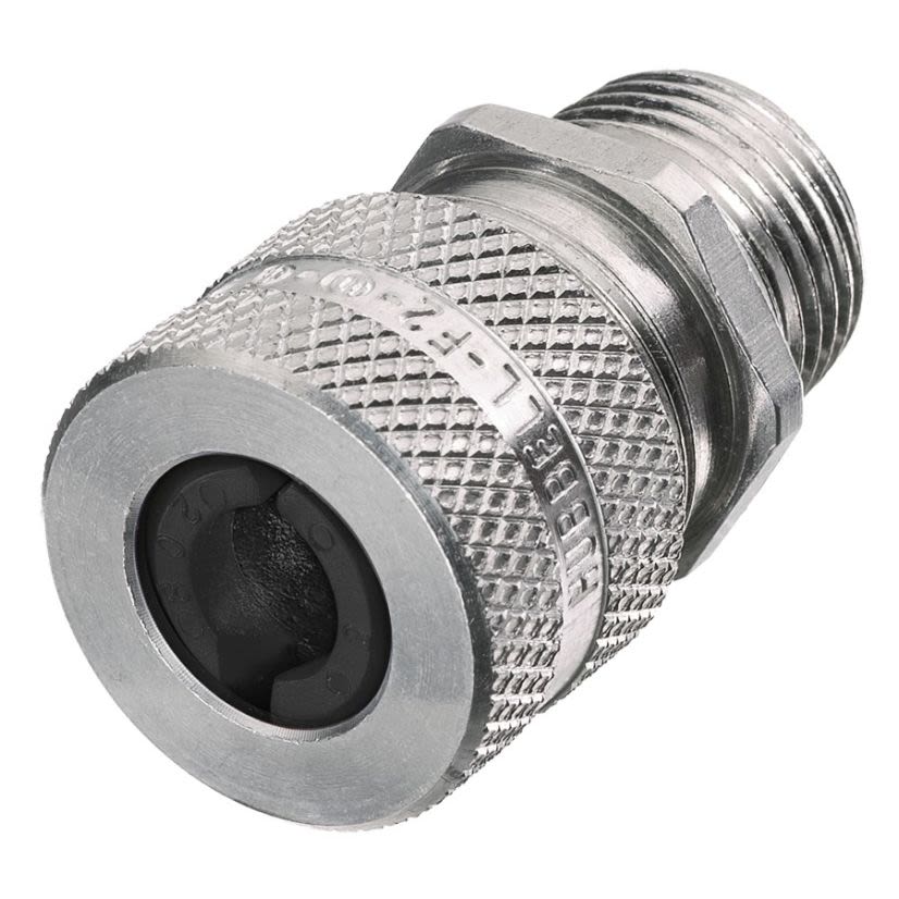 Hubbell Wiring Device-Kellems SHC1004 Form 1 Standard Duty Cord Connector, 1/4 in NPT Trade, 1 Conductor, 0.25 to 0.31 in Cable Openings, Aluminum, Machined