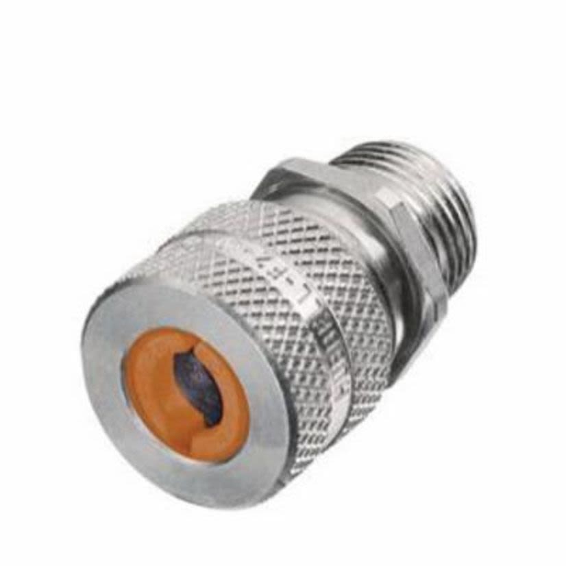 Hubbell Wiring Device-Kellems SHC1008 Form 1 Standard Duty Cord Connector, 3/8 in NPT Trade, 1 Conductor, 0.13 to 0.19 in Cable Openings, Aluminum, Machined