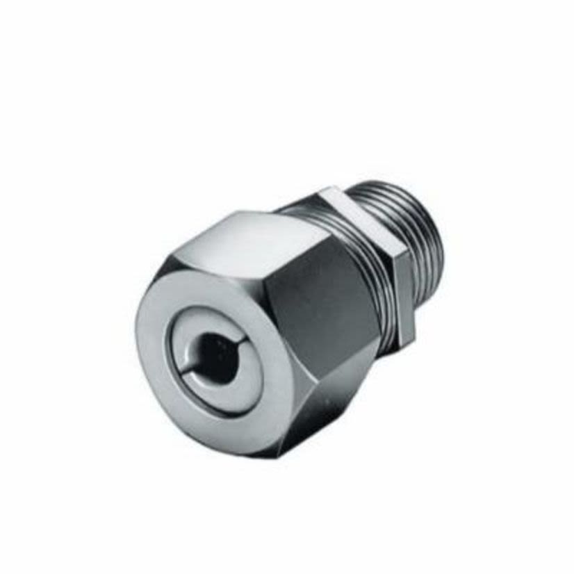 Hubbell Wiring Device-Kellems SHC1022SS Form 2 Standard Duty Cord Connector, 1/2 in NPT Trade, 1 Conductor, 0.25 to 0.38 in Cable Openings, Stainless Steel, Machined