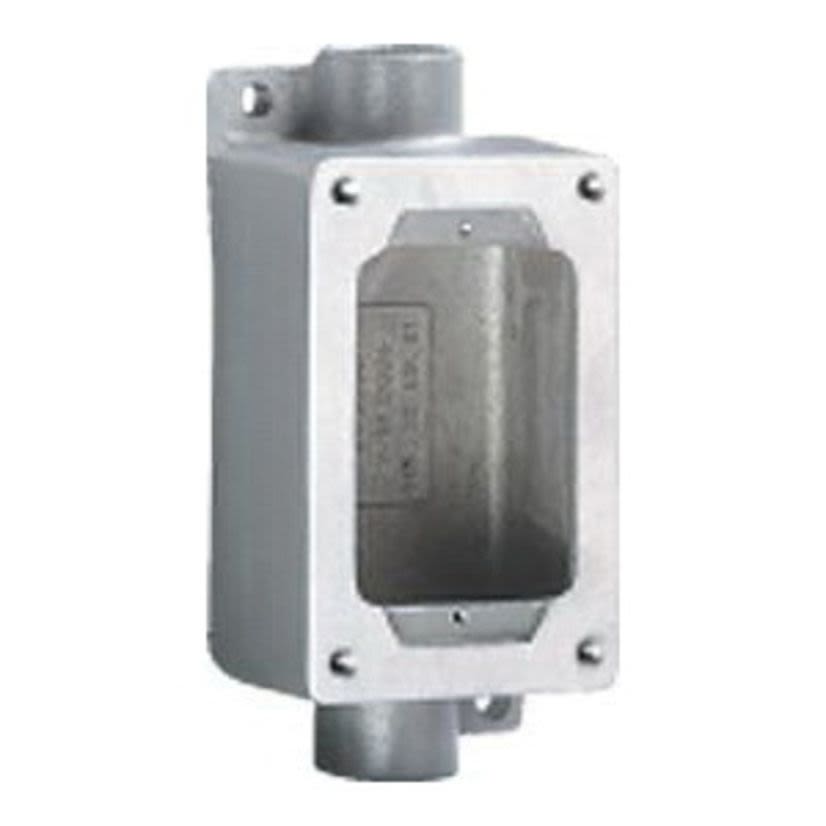 Hubbell Killark SWB-6 Explosionproof Feed-Through Conduit Device Box, 1 in, 1 Gang