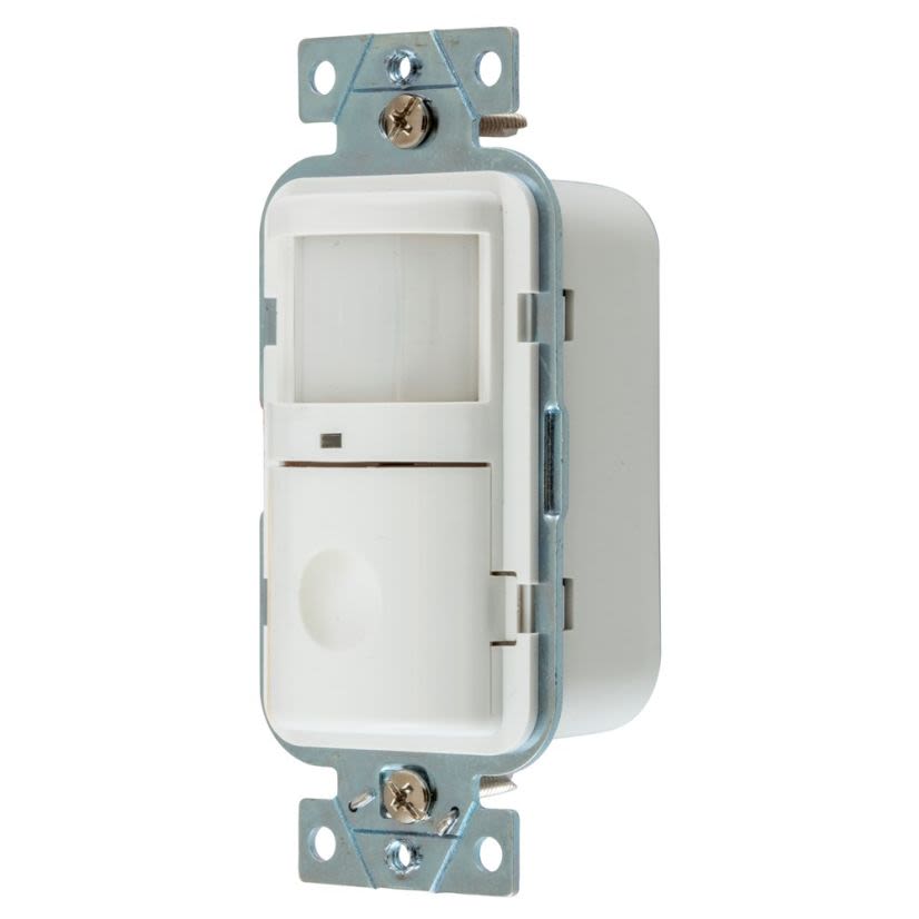 Hubbell Wiring Device-Kellems H-MOSS WS1000W WS Series Occupancy Sensor, 120 VAC, Passive Infrared Sensor, 1200 sq-ft Coverage, Threaded Mount