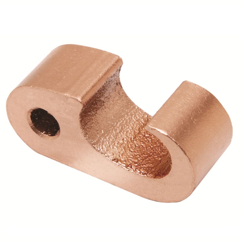 Hubbell BURNDY HYTAP™ YGHP34C26 Type YGHP-C Irreversible Compression Ground Rod Tap Connector, 1/0 to 2/0 AWG Min Run/Tap, 250 to 500 kcmil Max Run/Tap, 5/8 to 3/4 in Rod, Figure 6 Shape, Copper