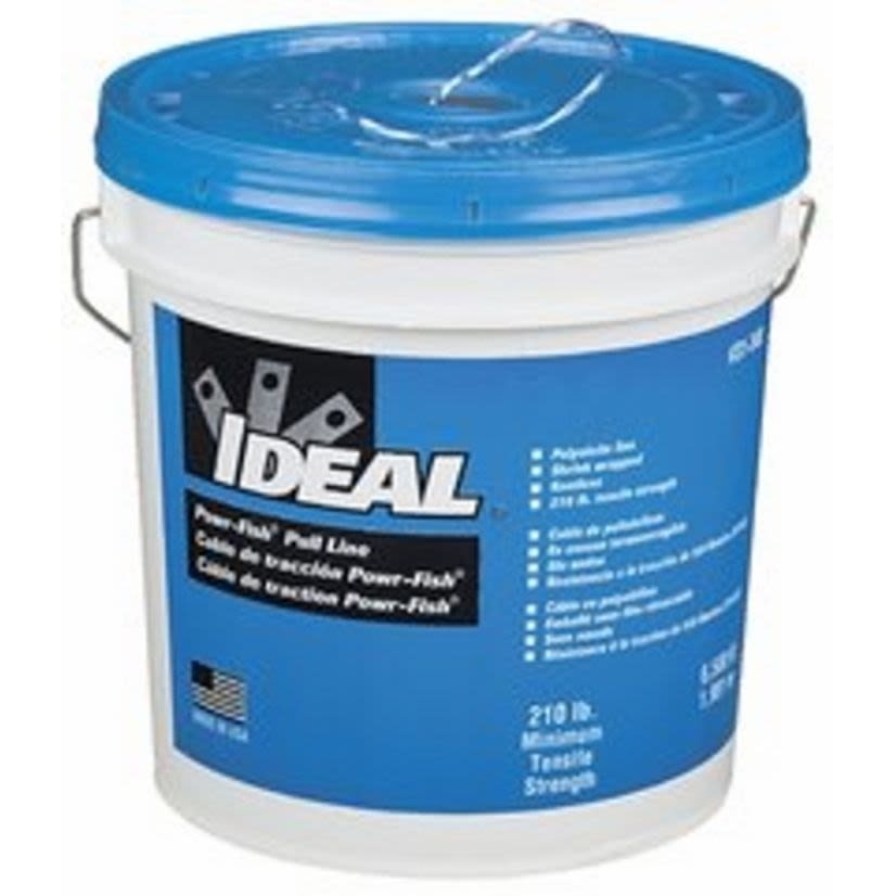 IDEAL Powr-Fish 31-340 Heavy Duty Pull Line Measuring Tape, 210 lb Tensile Strength, 6500 ft L x 11 in W, Fiber Polyline