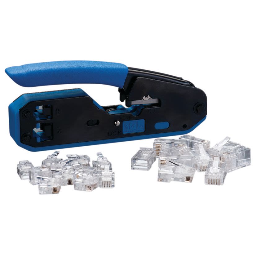 IDEAL 33-396 Data/Voice Modular Plug Termination Kit, For Use With Pro Level Tool