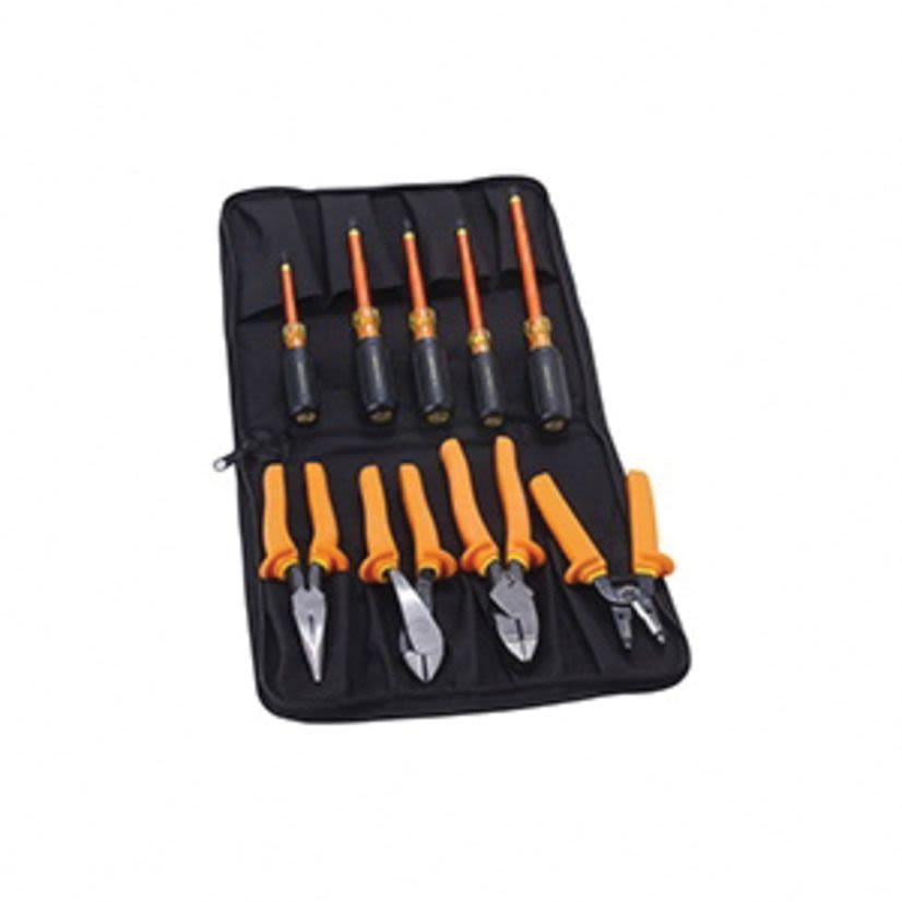 IDEAL 35-9108 Tool Kit, Case Tool Storage, Santoprene Handle Material, 9 Pieces