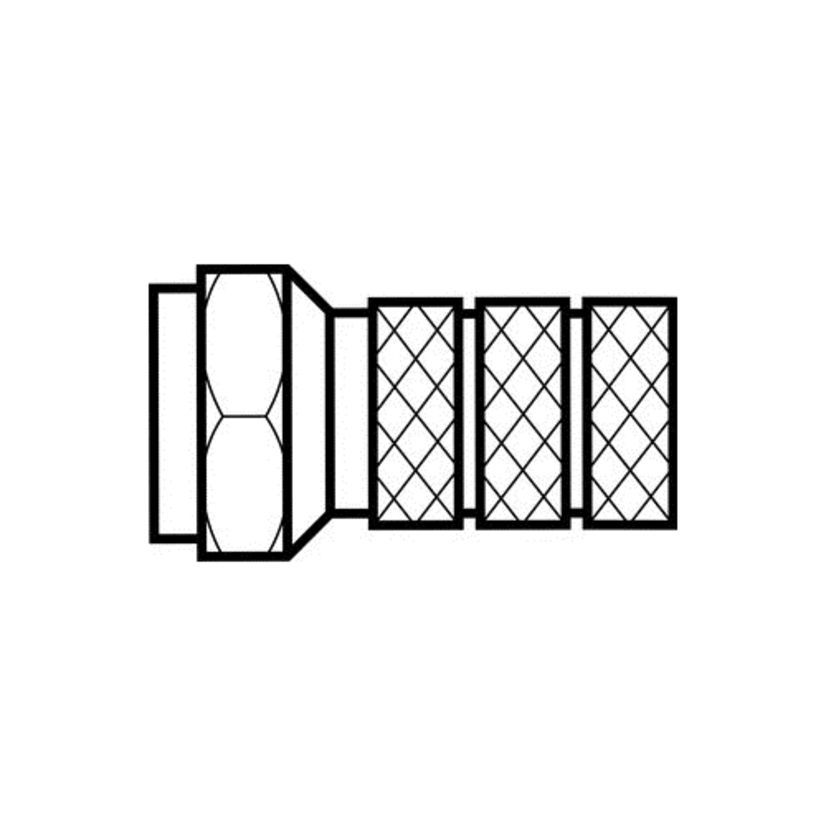 IDEAL 85-039 F-Type Connector, Twist-On Connector, RG-6 Cable