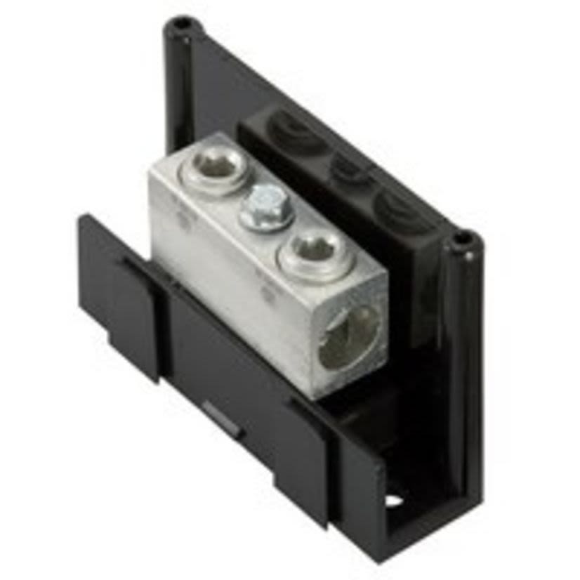 nVent ILSCO PDA-11-2/0-1 Type PDA Dual Rated Pole Adder Power Distribution Block, 600 VAC, 175 A, 14 to 2/0 AWG Wire, Aluminum Alloy