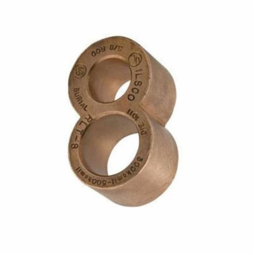 ILSCO® ClearChoice® RLT-5 Type RLT Grounding Grid Rod Connector, 4/0 AWG to 250 kcmil Conductor, 1/2 in Rod, Figure 8, Copper