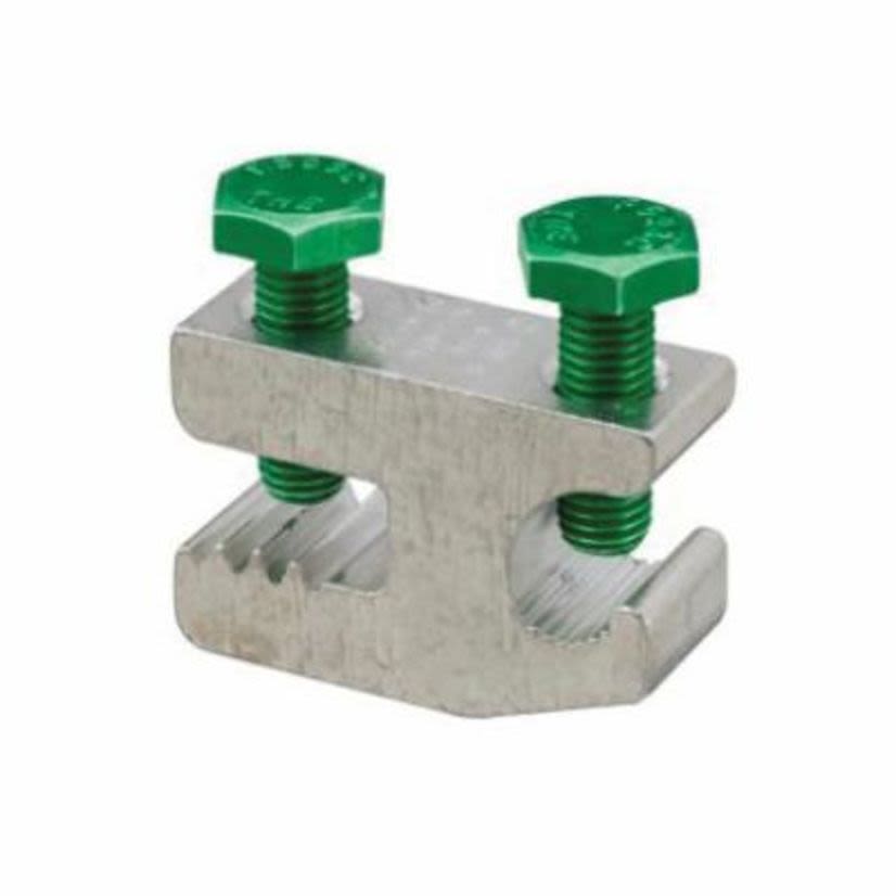 ILSCO ClearChoice SGB-4 Type SGB Grounding Clamp, 14 to 4 AWG Conductor, 1/4 in THK Bar, Aluminum Alloy