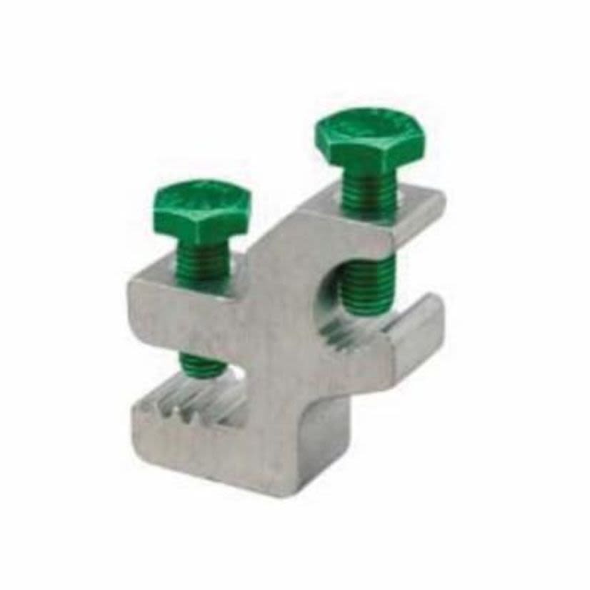 ILSCO ClearChoice SGB-5 Type SGB Ground Clamp, 14 to 4 AWG Conductor, 1/4 in THK Bar, Aluminum Alloy
