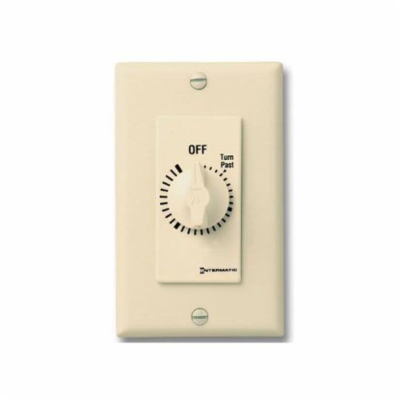 Intermatic® FD2H Auto Off Decorator Mechanical Spring Wound Timer, 2 hr Setting, 125/257 VAC, 1 hp, 2 hp, 1NO SPST Contact, 1 Pole