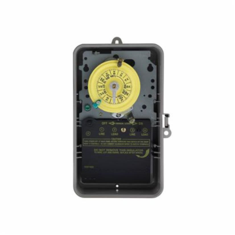 Intermatic® T101P T100 Electro Mechanical Timer Switch, 24 hr Setting, 125 VAC, 5 hp, 1NO SPST Contact, 1 Poles