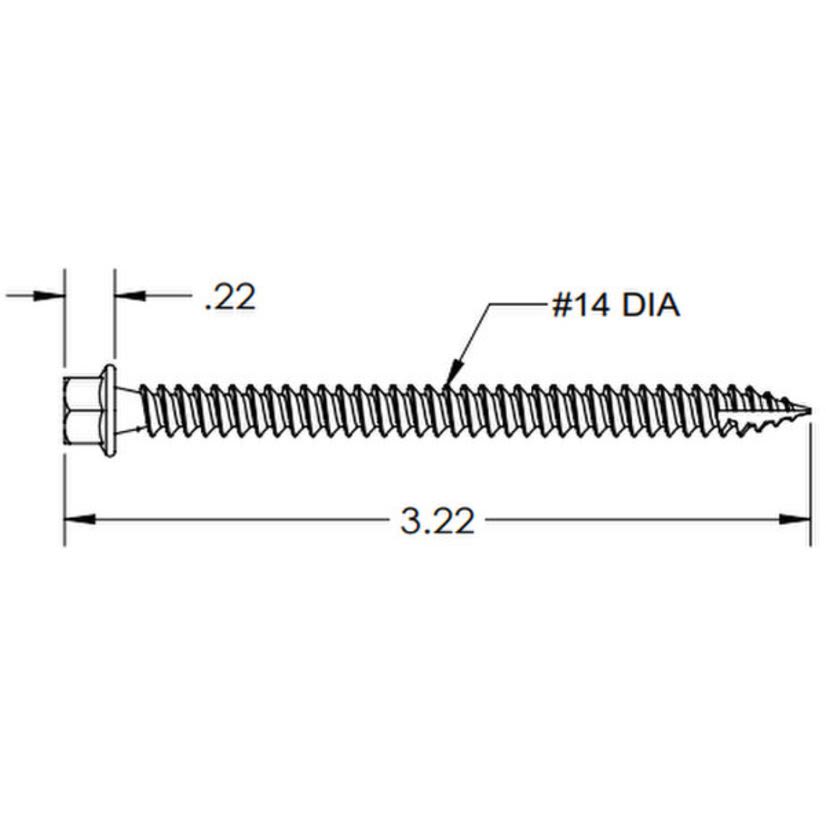 IronRidge HW-RD1430-01-M1 RD Structural Screws