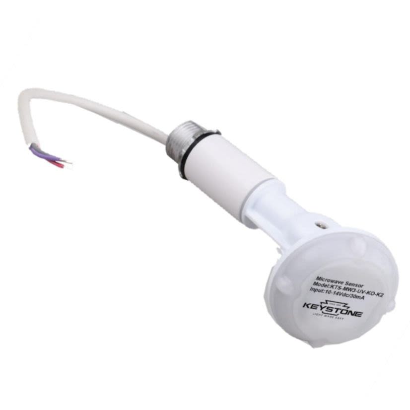 Keystone Technologies KTS-MW3-UV-KO-K2 Xfit LED Microwave Occupancy Sensor, 12 V DC, Occupancy/Daylight Sensor, 360 deg Viewing, Ceiling/Wall Mounting
