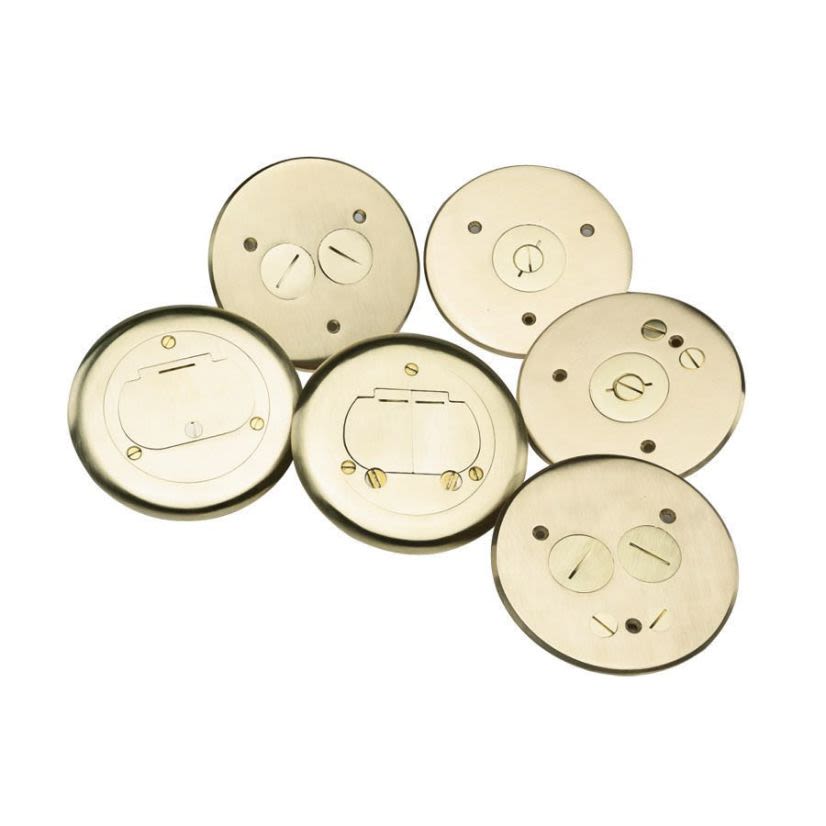 Ipex 178096 BRASS DFL-2 PVC DUP. REC. W/ DUAL FLIP LIDS