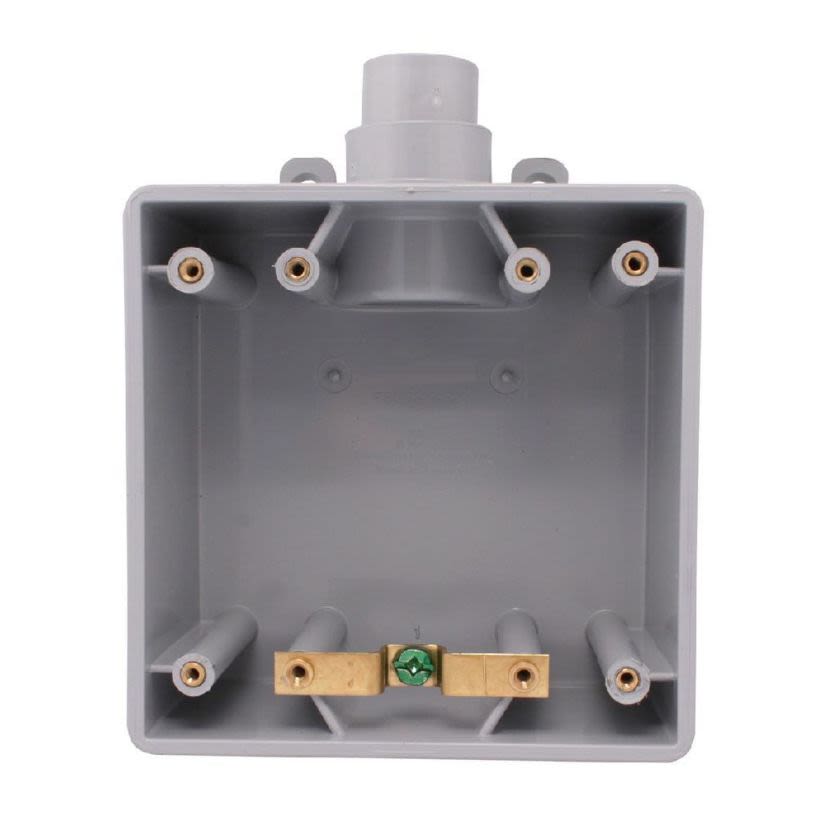 Ipex 278082 F Series Gang Box, 38.5 cu-in, 2 Gangs, PVC