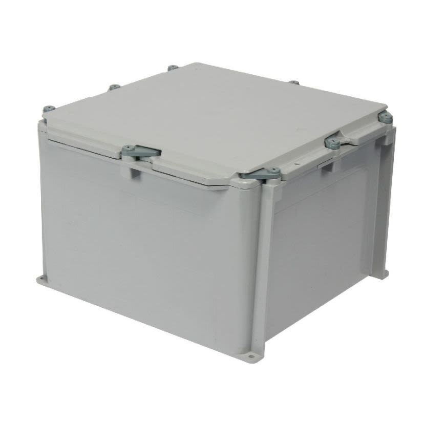 Scepter JBox 278310 Junction Box, 12 in H x 12 in W x 8 in D, Flat Cover, NEMA 1/2/3R/4/4X/6/6P/12/13 NEMA Rating, PVC