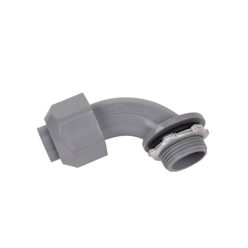 Ipex 065352 3/4INX90D NM ELBOW GREY SCREW-ON KWIKFLEX