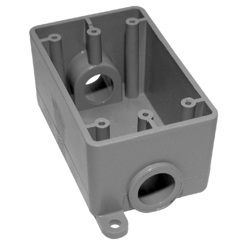 Ipex 078227 F Series Gang Box, 17 cu-in, 1-Gang, PVC