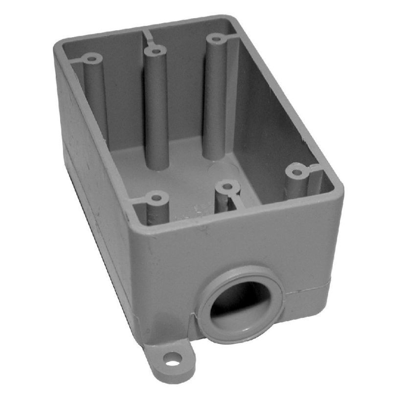 Ipex 078230 F Series Gang Box, 17.5 cu-in, 1-Gang, PVC