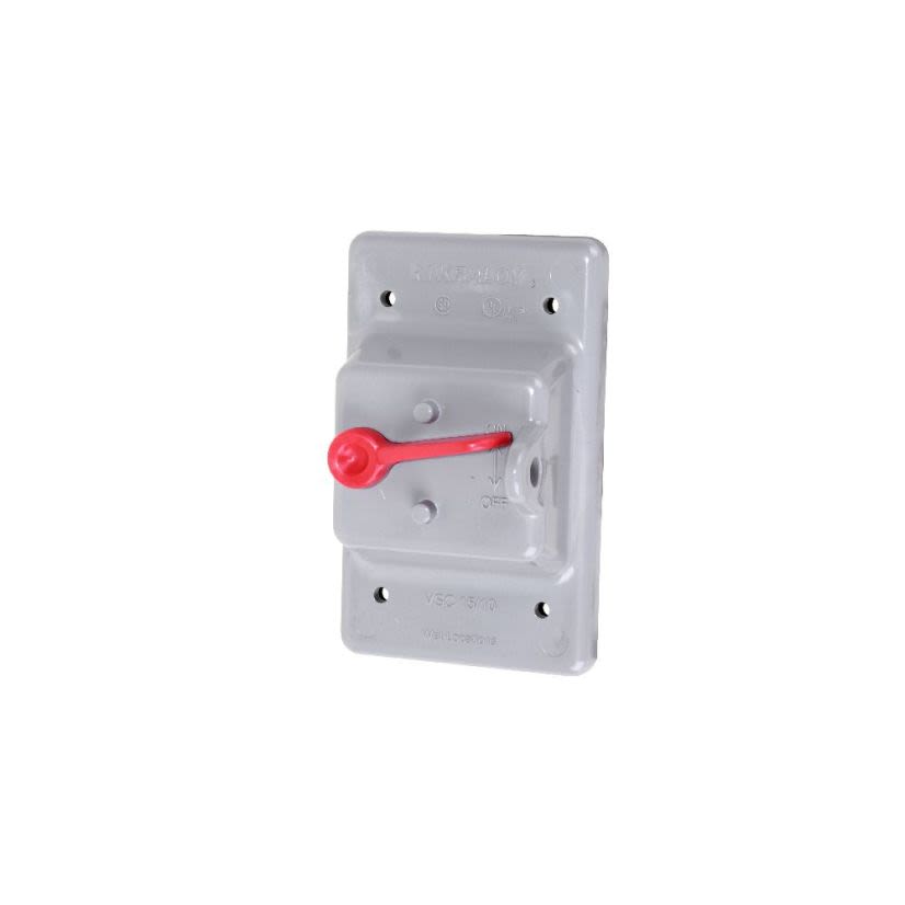 Ipex 078900 VSC15/10 PVC WP SING. GANG COV. TOGGLE SWITCH