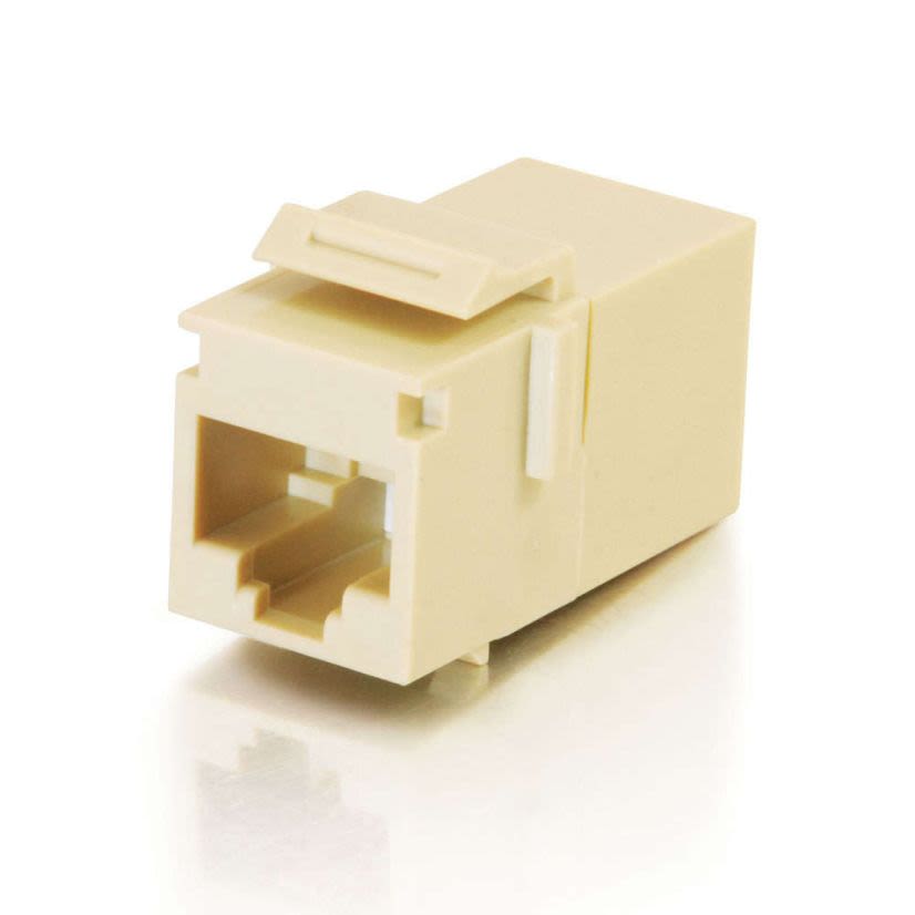 Legrand Quiktron® 03674 (2601-03674-ADT) RJ45 8P8C KEYSTONE INSERT COUPLER IVORY