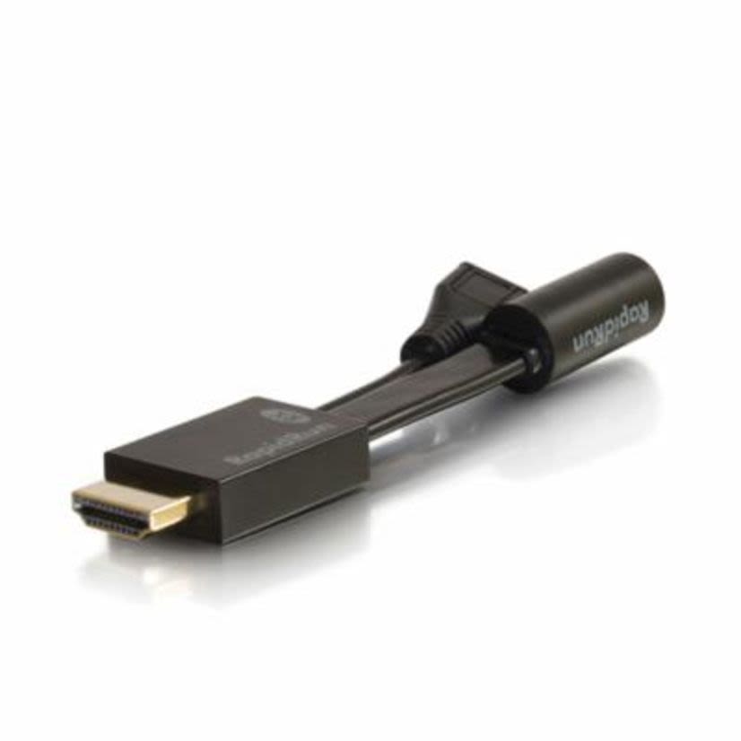 Legrand Quiktron® 2212-60131-001 RapidRun Optical Type TX Male Flying Lead, 4 in L, HDMI Connector, Plenum Jacket