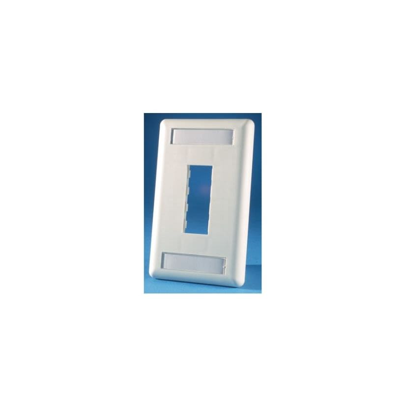 Ortronics TracJack 40300548 Clarity Faceplate, 1 Gang, 2 Ports, Fastened Mount, Thermoplastic