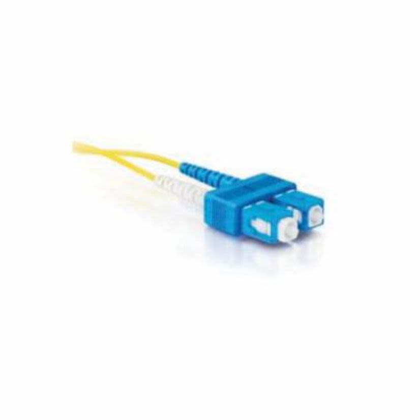 Legrand Quiktron® 810-447-003 Value Duplex Singlemode Fiber Jumper Cable, 10 Fiber, 9 um Core, 1 m L, Yellow