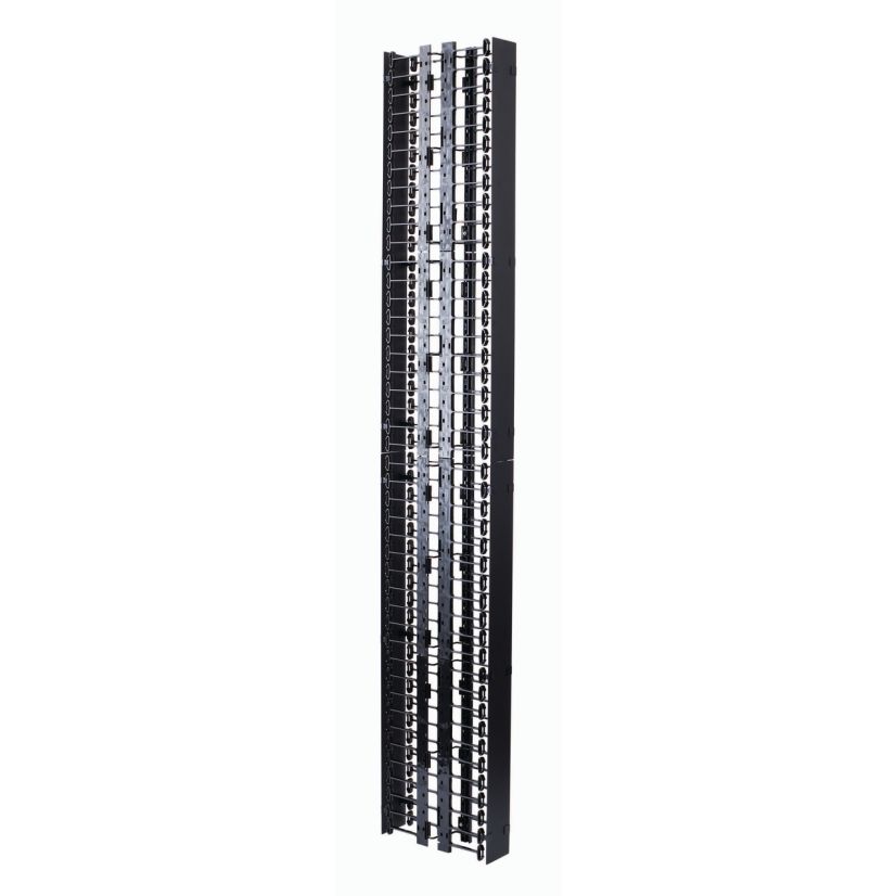 Legrand Ortronics® DVMS706 VERTICAL CABLE MGR,DBL SIDED 6IN X 13IN X 77IN, W/COVERS