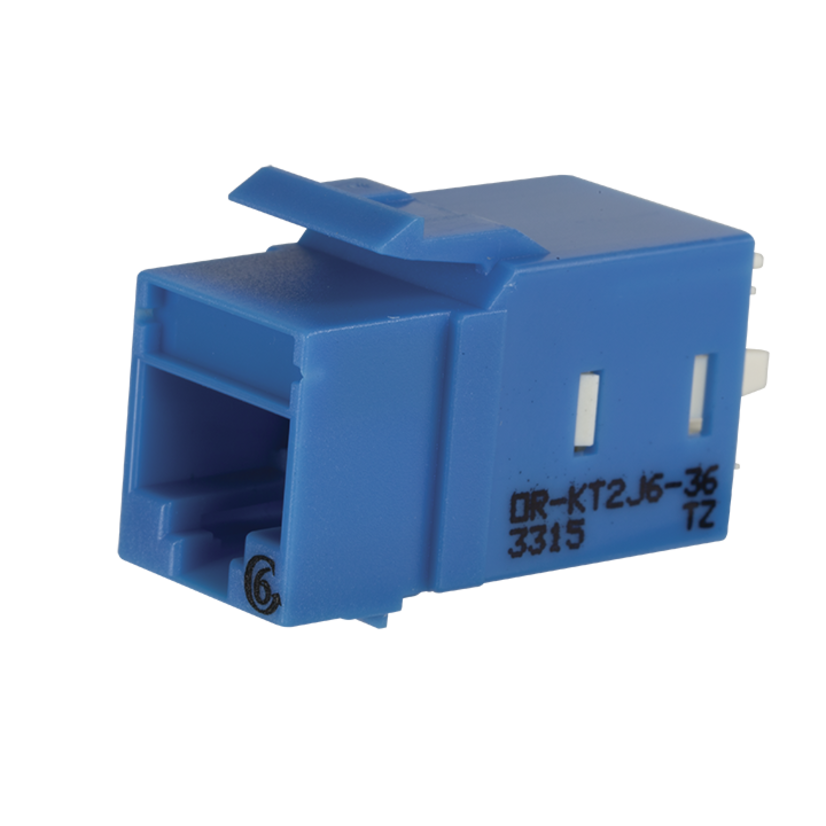 Legrand Ortronics® OR-KT2J6-36 KEYSTONE CAT6 JACK BLUE KT2J 8 POST T568A/B