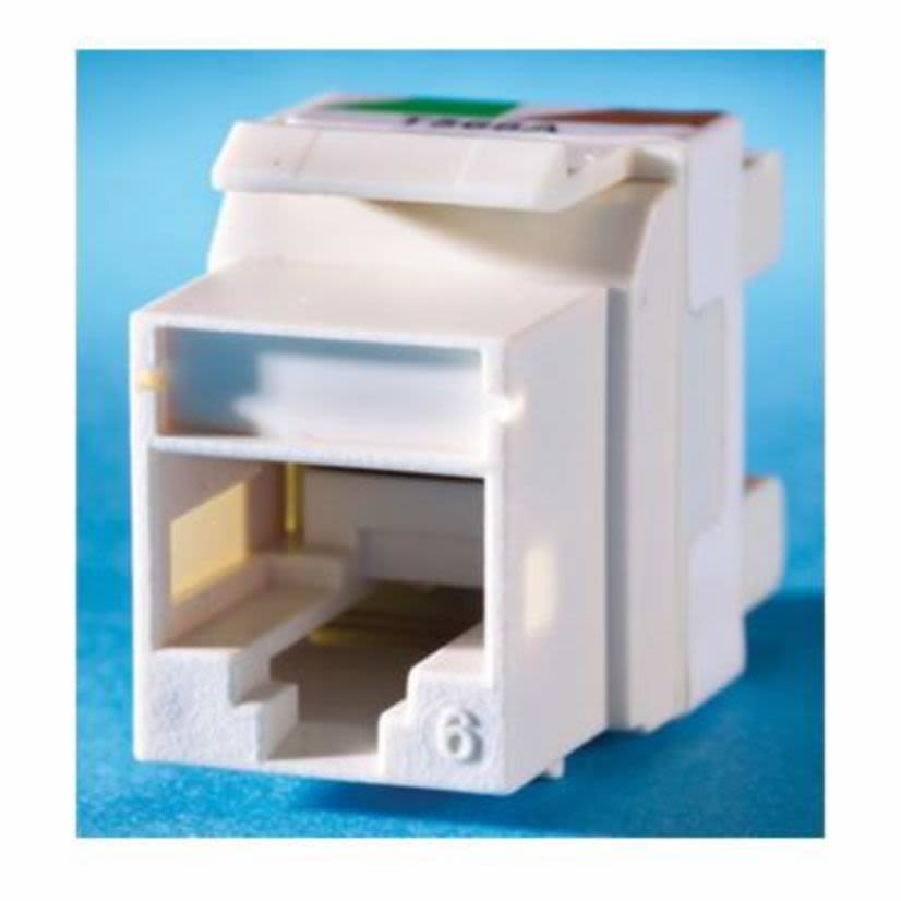 Legrand Ortronics® TechChoice OR-KS6A-45 Cat5e Keystone Jack Module, Green