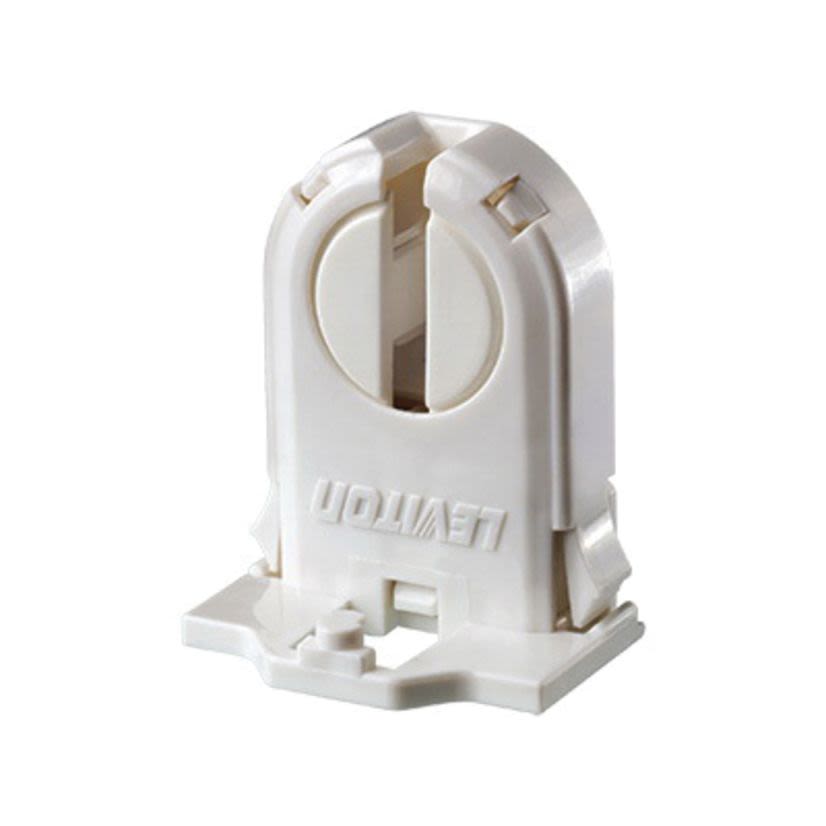 Leviton® 13661-SWP Lampholder With Lamp Lock, 660 W Lamp, 600 VAC, Bi-Pin Medium Fluorescent Lamp