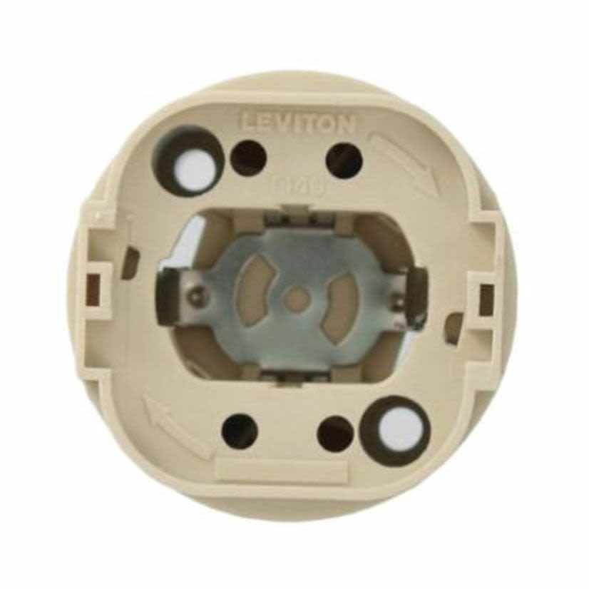 Leviton 26800-4A9 Lock-In Lampholder, 26/32/42 W, 600 VAC, G24q-3/GX24q-4 Lamp
